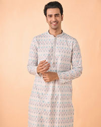 Manyavar Men Elegant Warm Cream Kurta Pajama