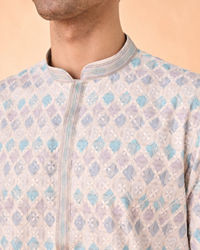Manyavar Men Elegant Warm Cream Kurta Pajama