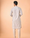 Manyavar Men Elegant Warm Cream Kurta Pajama