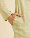 Manyavar Men Green Majestic Kurta Pajama