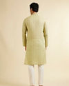 Manyavar Men Green Majestic Kurta Pajama
