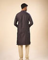 Manyavar Men Regal Purple Brocade Kurta Pajama