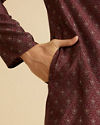 Manyavar Men Marvellous Maroon Kurta Pajama