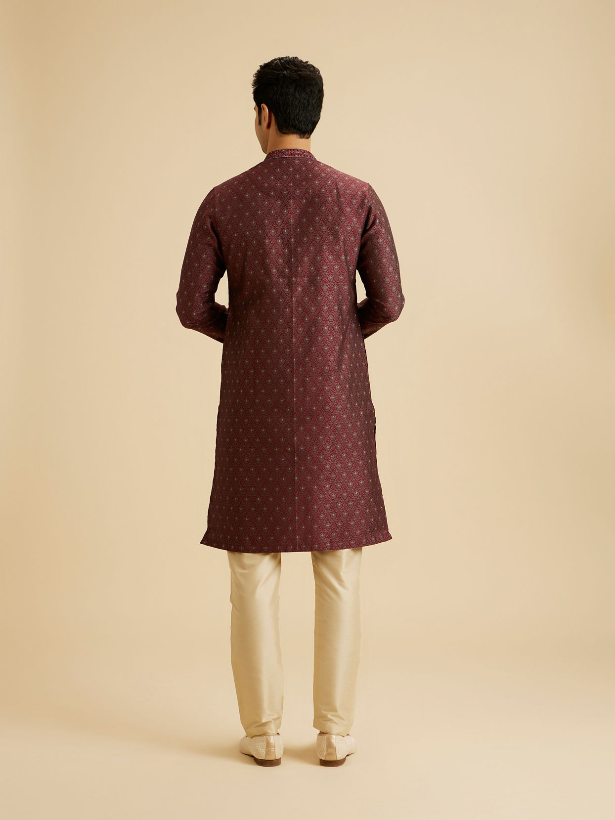 Manyavar Men Marvellous Maroon Kurta Pajama