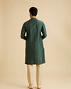 Manyavar Men Emerald Elegance Brocade Kurta Pajama