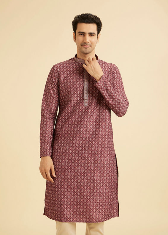 Manyavar Men Rustic Splendour Kurta Pajama