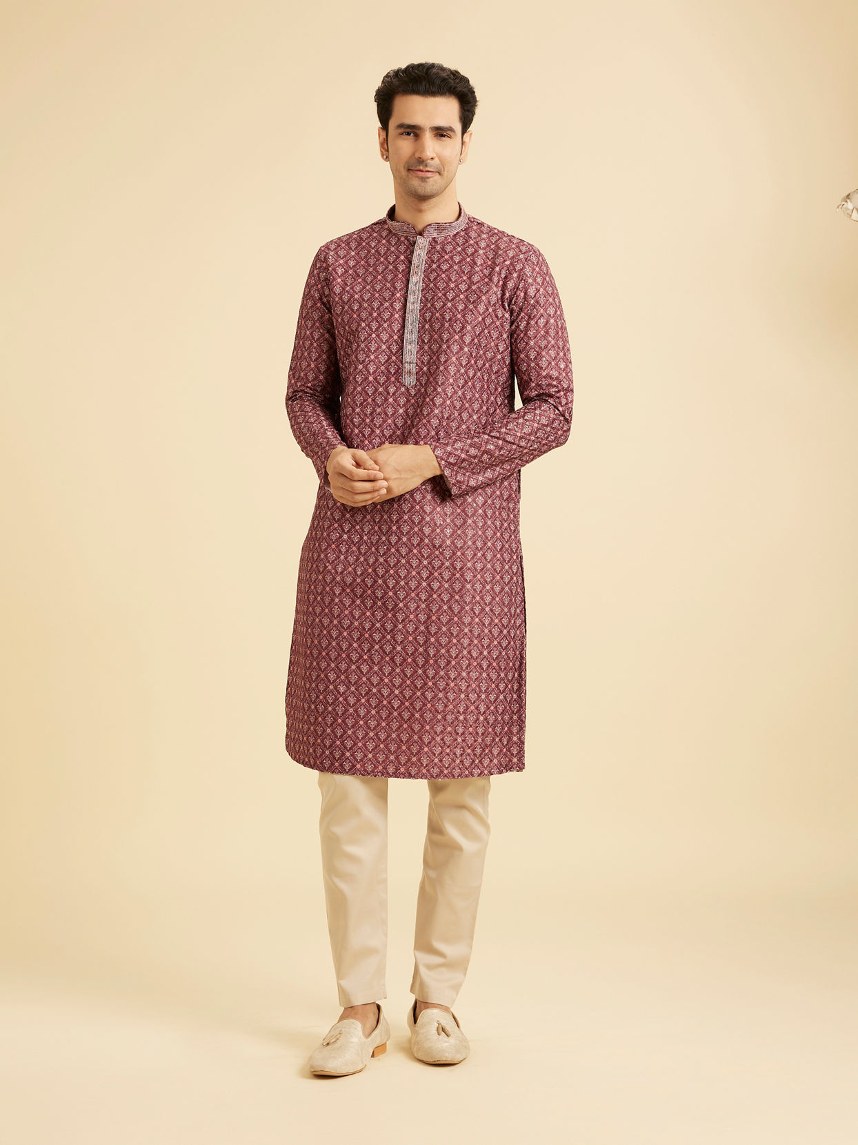 Manyavar Men Rustic Splendour Kurta Pajama