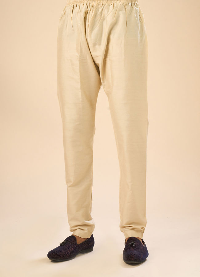 Manyavar Men Elegant Wine Kurta Pajama Set