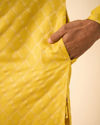 Manyavar Men Mustard Elegance Kurta Pajama