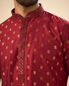Manyavar Men Maroon Majesty Kurta Pajama