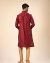 Manyavar Men Maroon Majesty Kurta Pajama