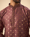 Manyavar Men Exquisite Brown Kurta Pajama Set