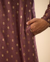 Manyavar Men Exquisite Brown Kurta Pajama Set
