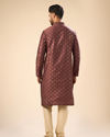Manyavar Men Exquisite Brown Kurta Pajama Set