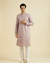 Manyavar Men Lilac Majesty Kurta Pajama Set