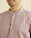 Manyavar Men Lilac Majesty Kurta Pajama Set