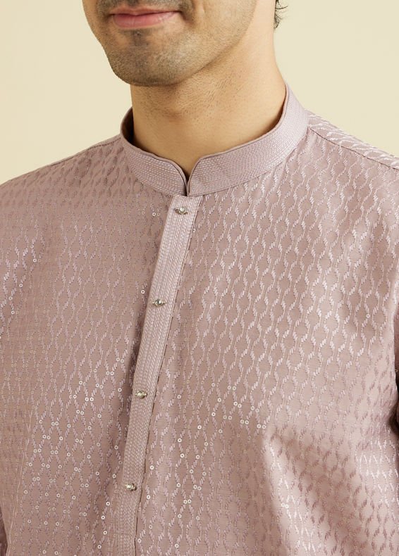 Manyavar Men Lilac Majesty Kurta Pajama Set
