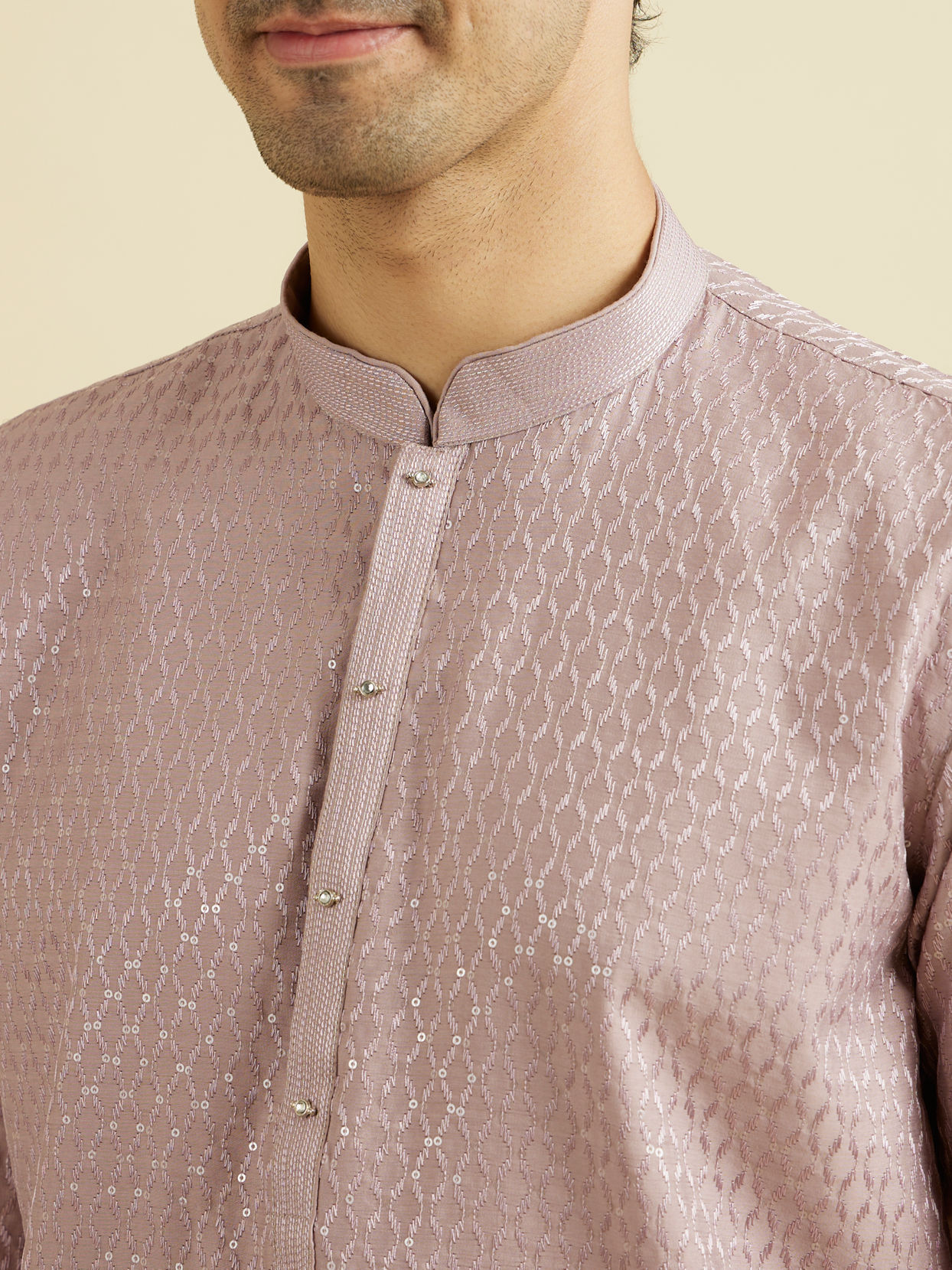 Manyavar Men Lilac Majesty Kurta Pajama Set
