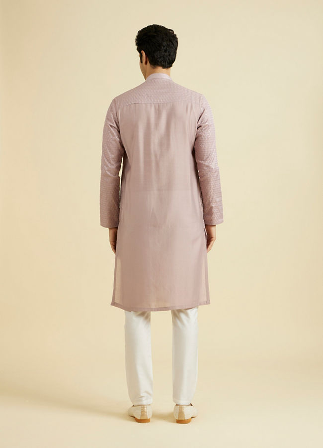 Manyavar Men Lilac Majesty Kurta Pajama Set