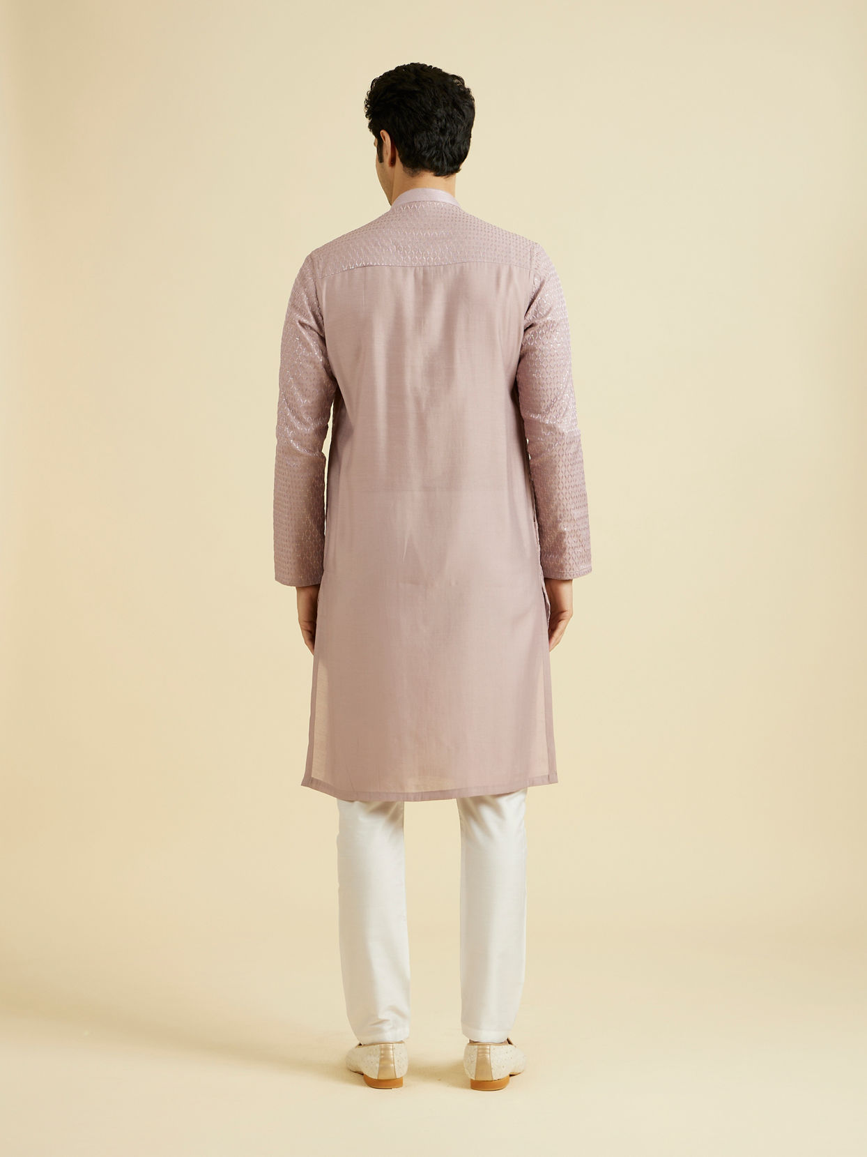 Manyavar Men Lilac Majesty Kurta Pajama Set