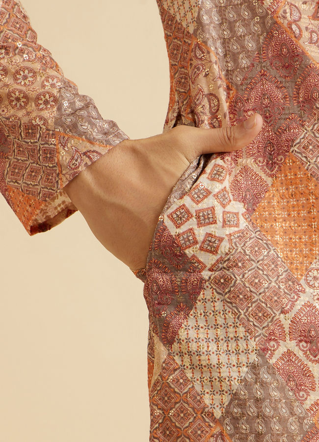 Manyavar Men Fawn Splendor Kurta Pajama