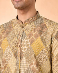 Manyavar Men Emerald Elegance Kurta Pajama
