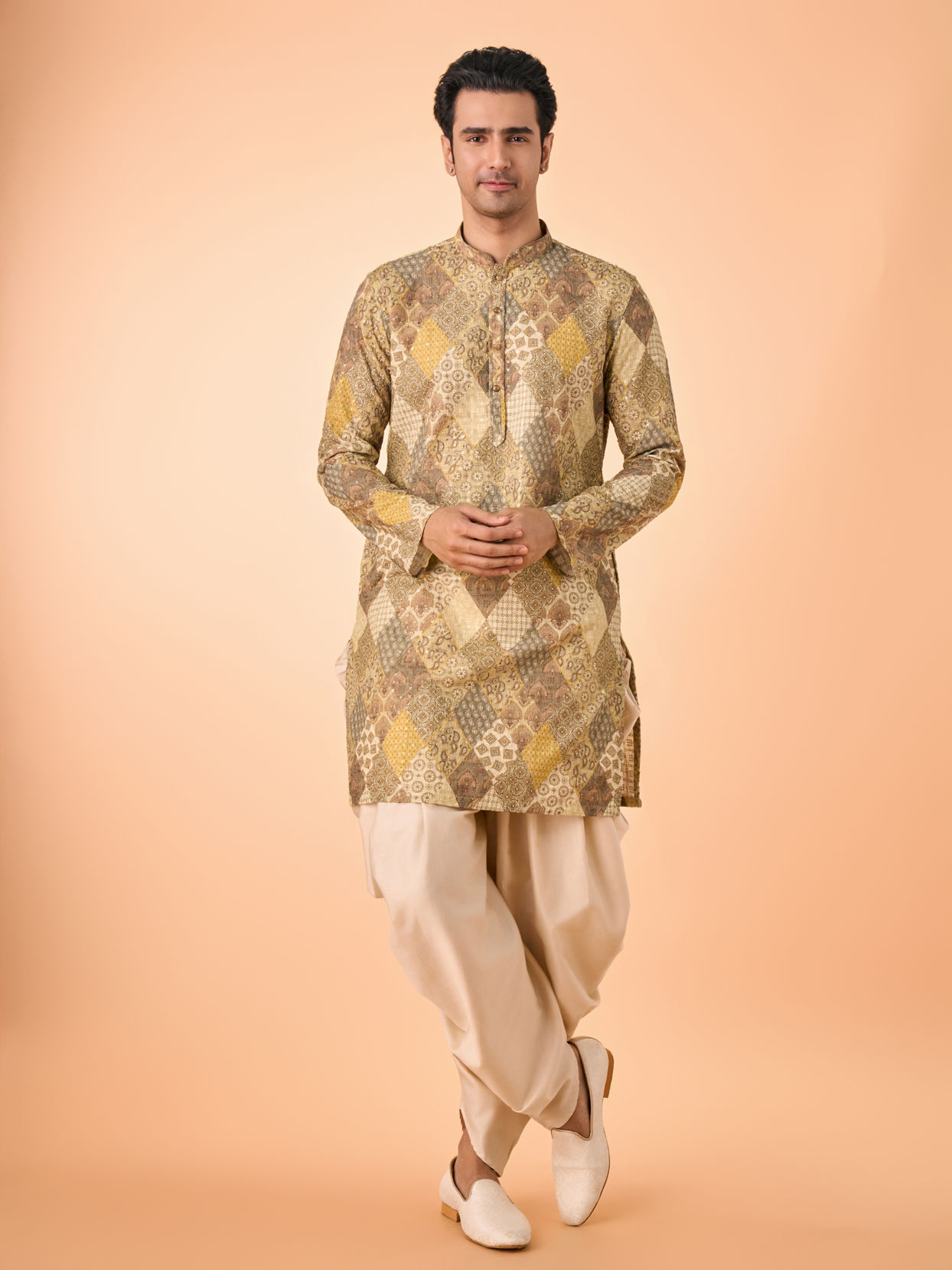 Manyavar Men Emerald Elegance Kurta Pajama