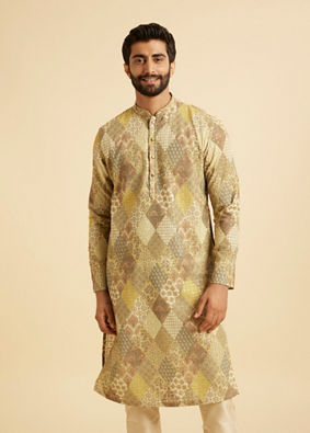 Manyavar Men Emerald Elegance Kurta Pajama