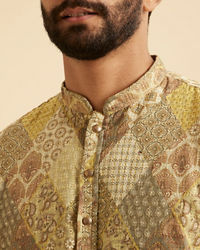 Manyavar Men Emerald Elegance Kurta Pajama