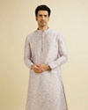 Soft Lilac Bel Buti Printed Kurta Set