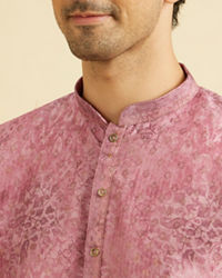 Manyavar Men Rani Pink Splendor Kurta Pajama