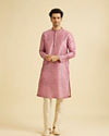 Manyavar Men Rani Pink Splendor Kurta Pajama