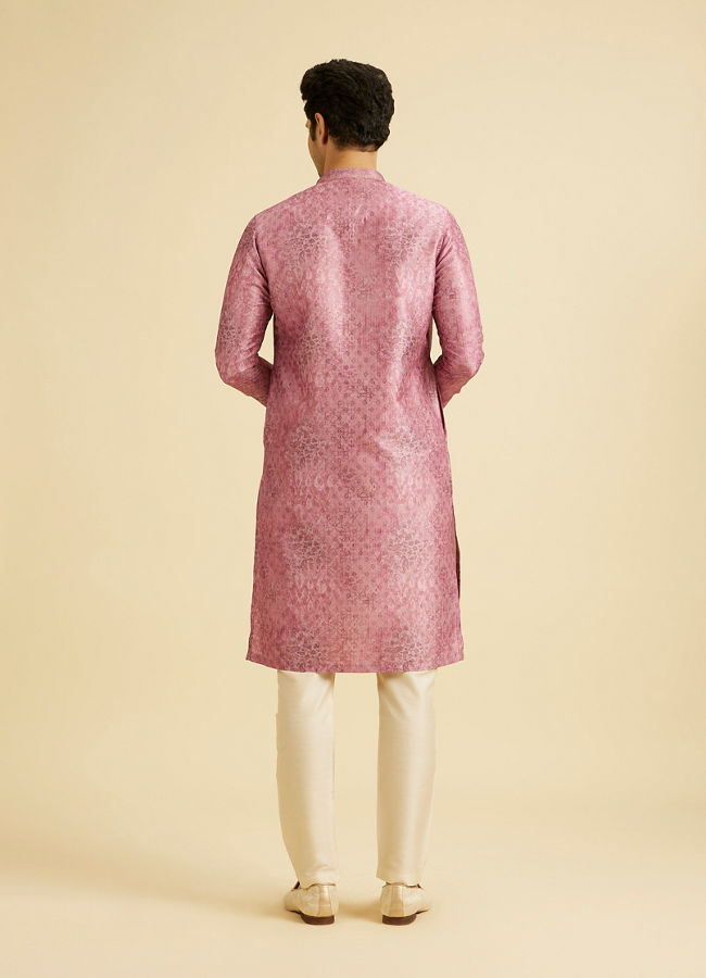 Manyavar Men Rani Pink Splendor Kurta Pajama