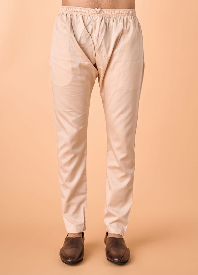 Manyavar Men Regal Brocade Green Kurta Pajama