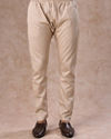 Manyavar Men Timeless Beige Brocade Kurta Pajama