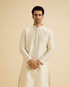 Cream Elegance Kurta Pajama
