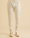 Manyavar Men Cream Elegance Kurta Pajama