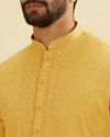 Manyavar Men Mystic Mustard Kurta Pajama image number 1