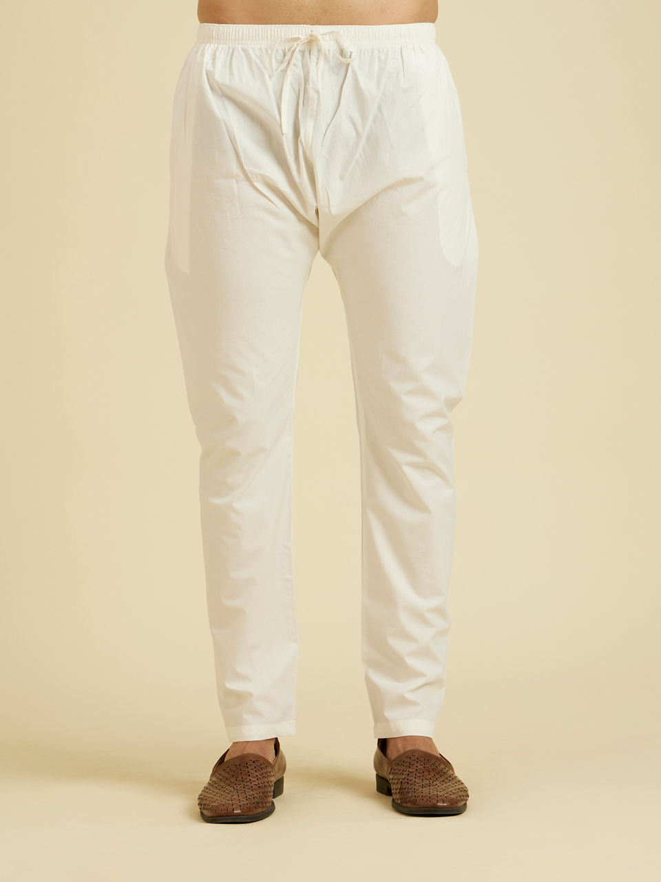 Manyavar Men Teal Blue Chikankari Embroidered Kurta Set