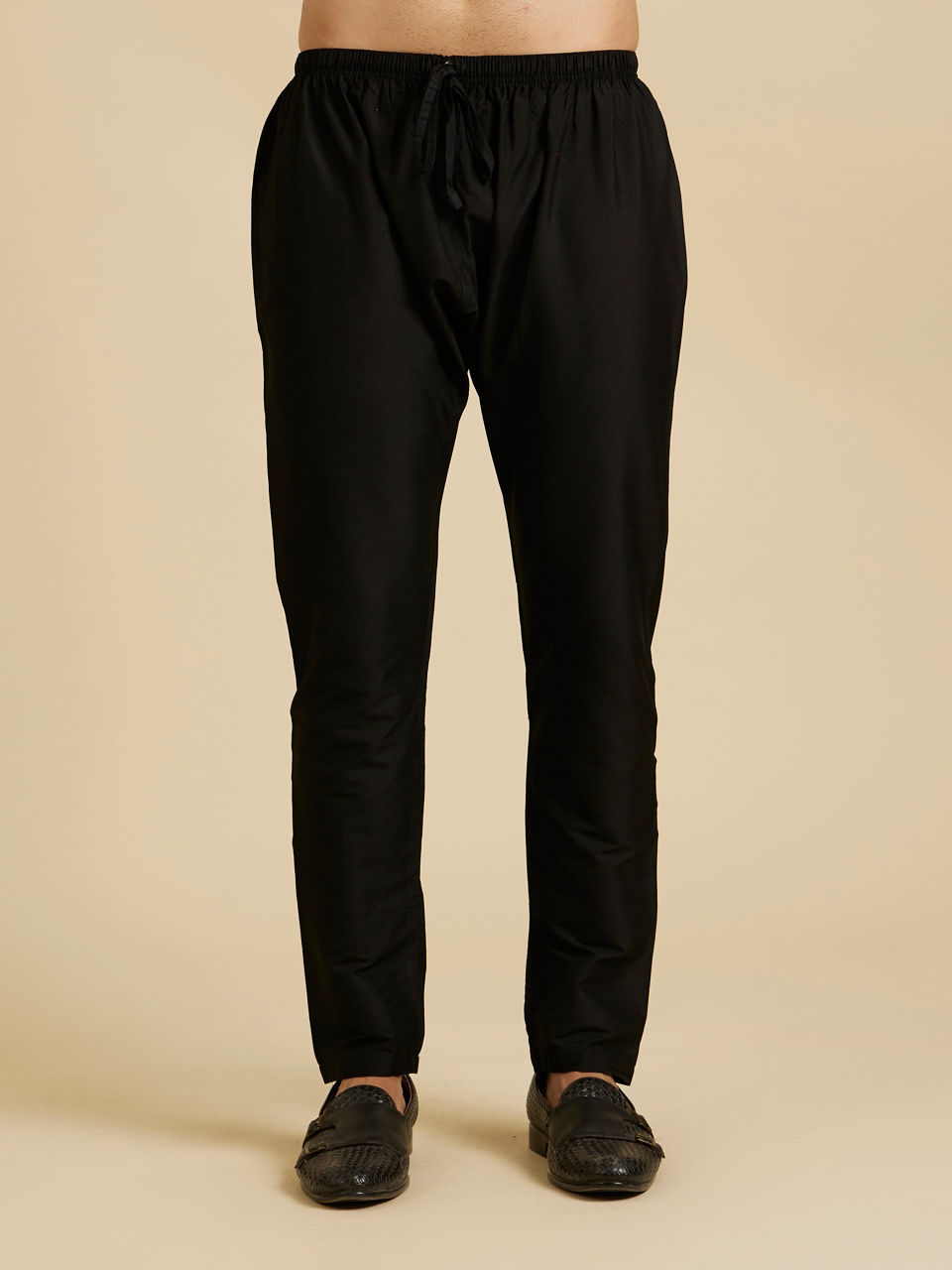 Manyavar Men Rani Pink Ikat Inspired Patterned Kurta Set