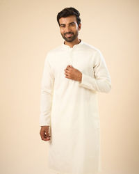 Manyavar Men Elegant Cream Kurta Pajama