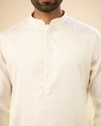 Manyavar Men Elegant Cream Kurta Pajama