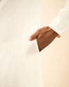 Manyavar Men Elegant Cream Kurta Pajama