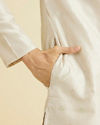Manyavar Men Beige Festivity Kurta Pajama