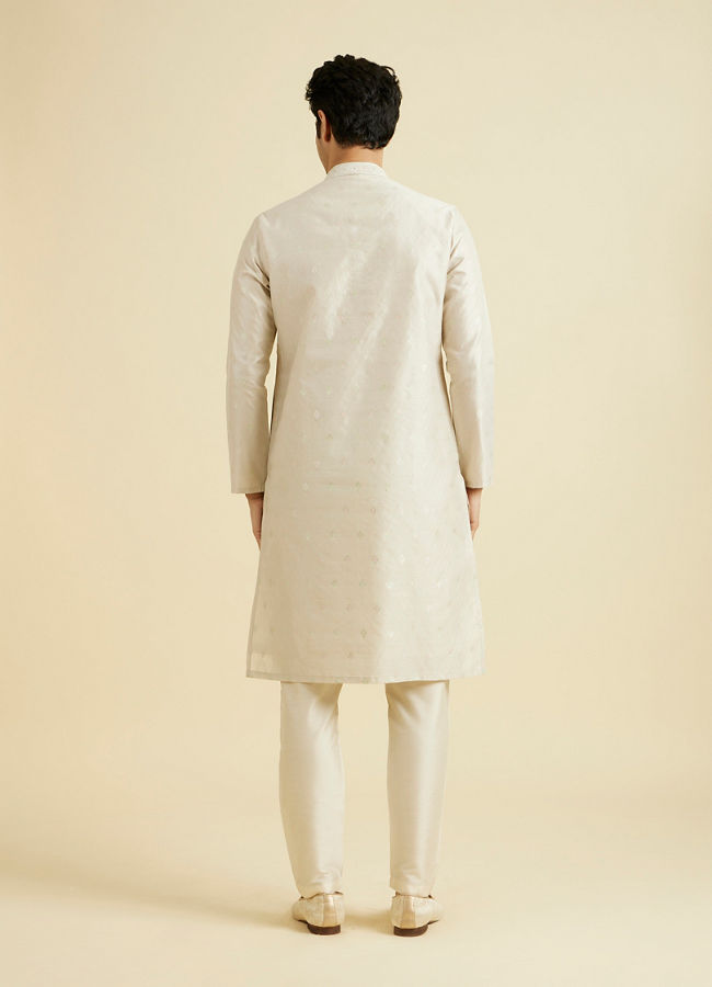 Manyavar Men Beige Festivity Kurta Pajama