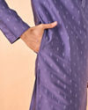 Manyavar Men Purple Splendour Kurta Pajama