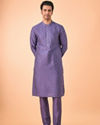Manyavar Men Purple Splendour Kurta Pajama