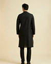 Manyavar Men Elegant Black Kurta Pajama