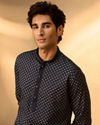 Manyavar Men Royal Blue Ensemble Kurta Pajama