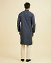 Manyavar Men Royal Blue Ensemble Kurta Pajama
